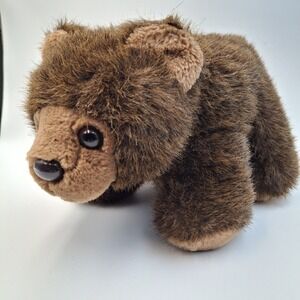 Vtg 1987 Squeezem's Brown Bear Plush Fundamental Too Stuffed Toy NO SOUND 80s